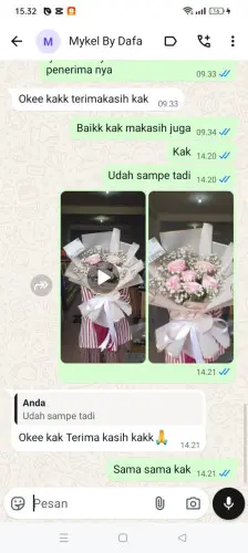 Testimonial Buket Bunga sikulan