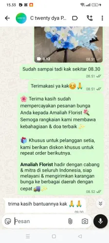 Testimonial Standing Flower sikulan