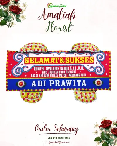 Karangan Bunga Ucapan Selamat sikulan